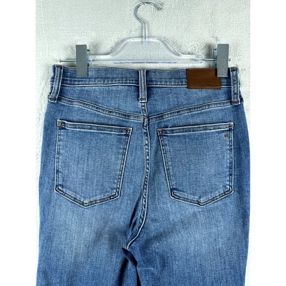 Madewell Women's Skinny Jeans Denim Roadtripper Distressed Blue Size 28 - Picture 3 of 10